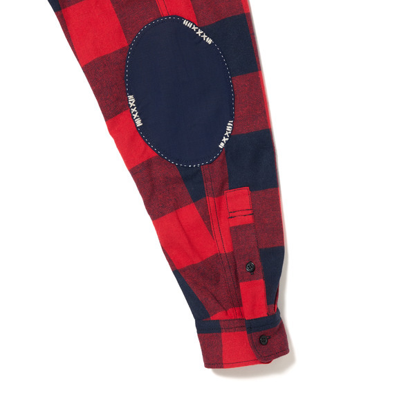 Double Pockets Check Shirt 詳細画像 Red 4