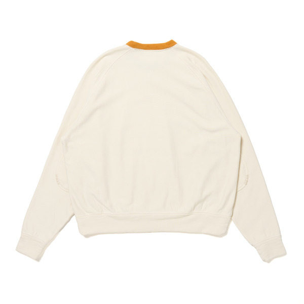 Two-tone Crew Neck Sweat 詳細画像 Burgundy 5