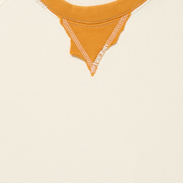 Two-tone Crew Neck Sweat 詳細画像 Burgundy 6