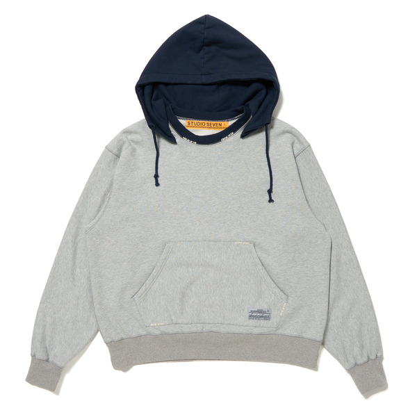Two-tone Hoodie Sweat 詳細画像 Navy 1