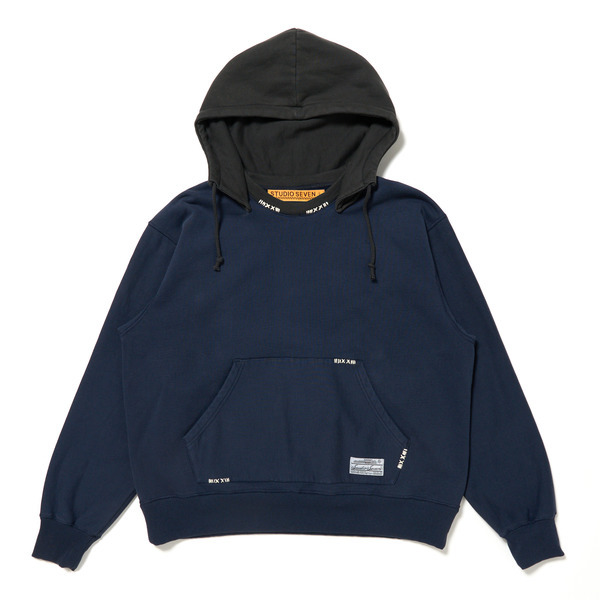 Two-tone Hoodie Sweat 詳細画像 Navy 1