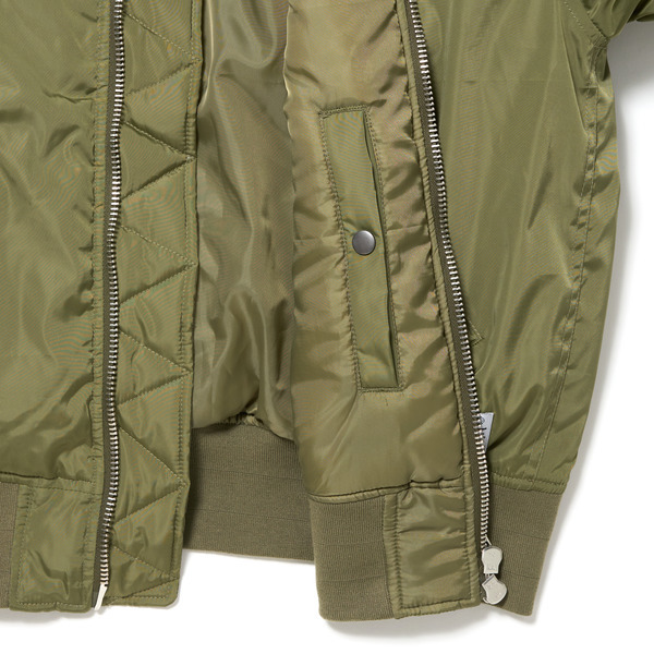 Knit Rib MA-1 Jacket 詳細画像 Black 4