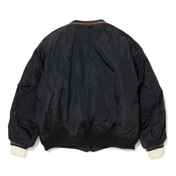 Knit Rib MA-1 Jacket 詳細画像 Black 8