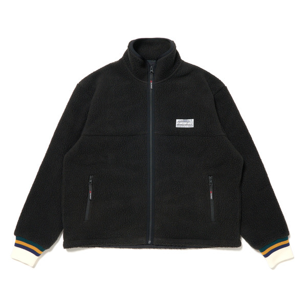 High Neck Boa Jacket 詳細画像 Black 1