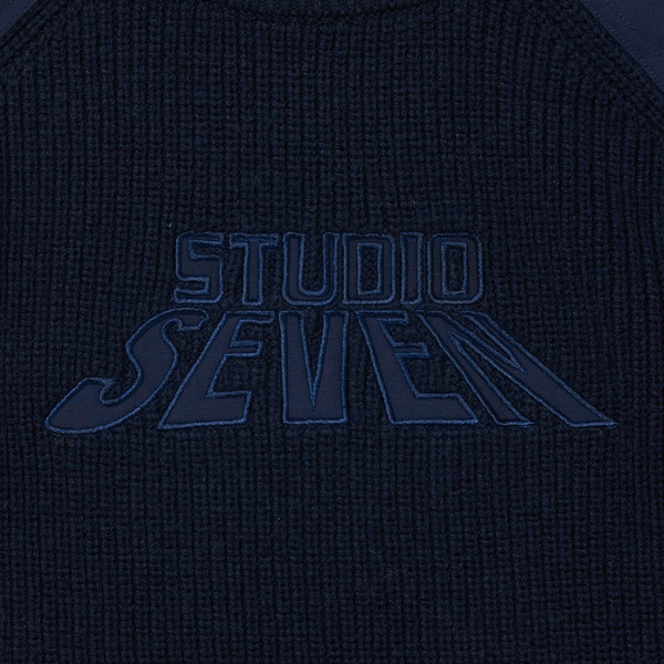 Patch Knit Tops 詳細画像 Navy 3