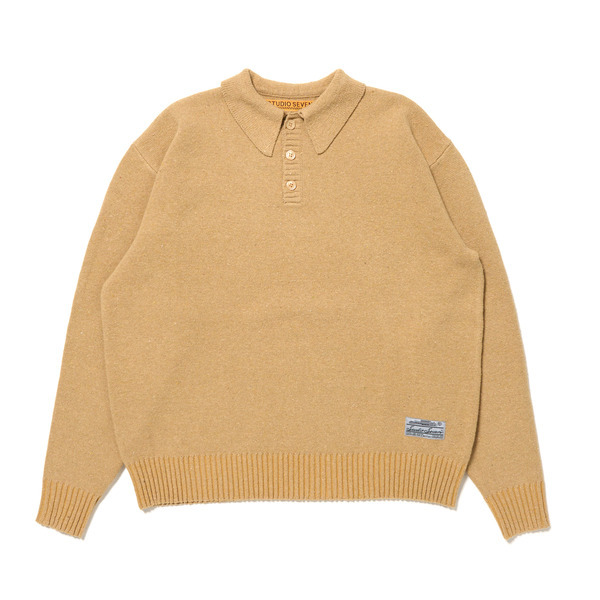 Knit Shirt Tops 詳細画像 Beige 1