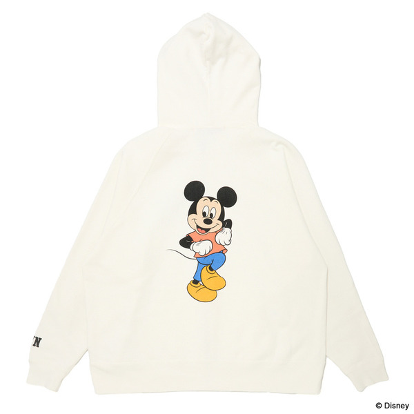 Mickey Mouse Collection Zip Hoodie 詳細画像 White 1