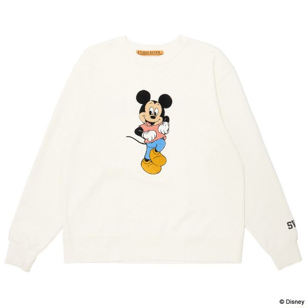 Mickey Mouse Collection Crew Neck Sweat 詳細画像 White 1
