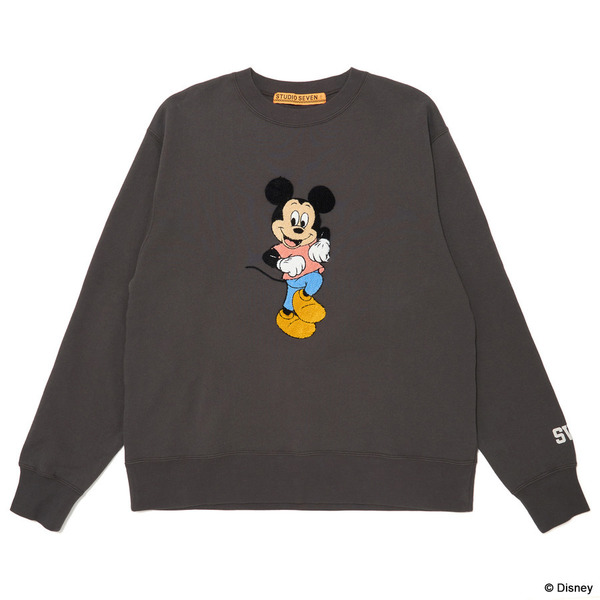 Mickey Mouse Collection Crew Neck Sweat 詳細画像 C.Grey 1
