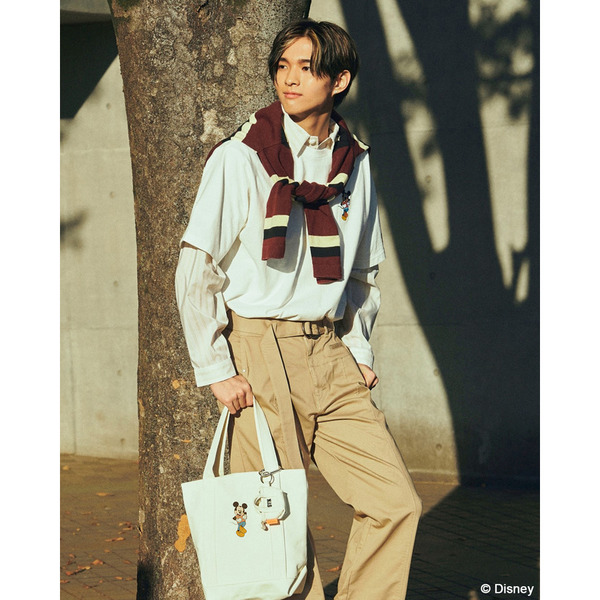 Mickey Mouse Collection Canvas Tote Bag 詳細画像 White 10