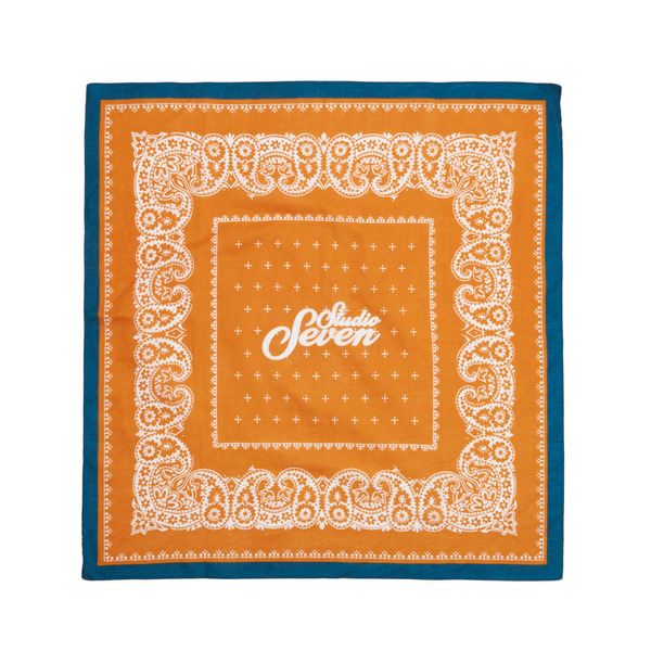 Vintage Pattern Bandana 詳細画像 Orange 1