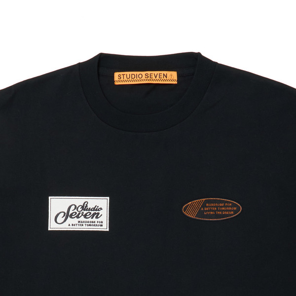 Patch Big Silhouette Tee 詳細画像 Black 3