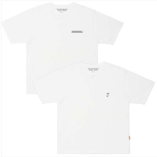 SEVEN PACK T-SHIRTS | CAUTION LOGO & ROGER 詳細画像 White 1