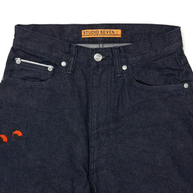SEVEN Orange Embroidery Denim Pants 詳細画像