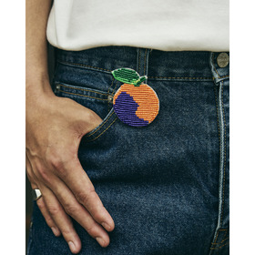 SEVEN Orange Embroidery Denim Pants 詳細画像