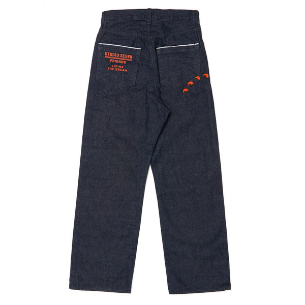 SEVEN Orange Embroidery Denim Pants 詳細画像 Indigo 1