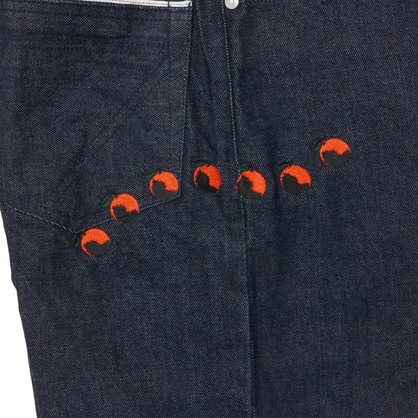SEVEN Orange Embroidery Denim Pants 詳細画像 Indigo 5