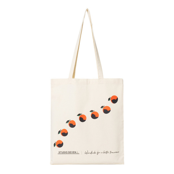 SEVEN Orange Tote Bag 詳細画像 Natural 1