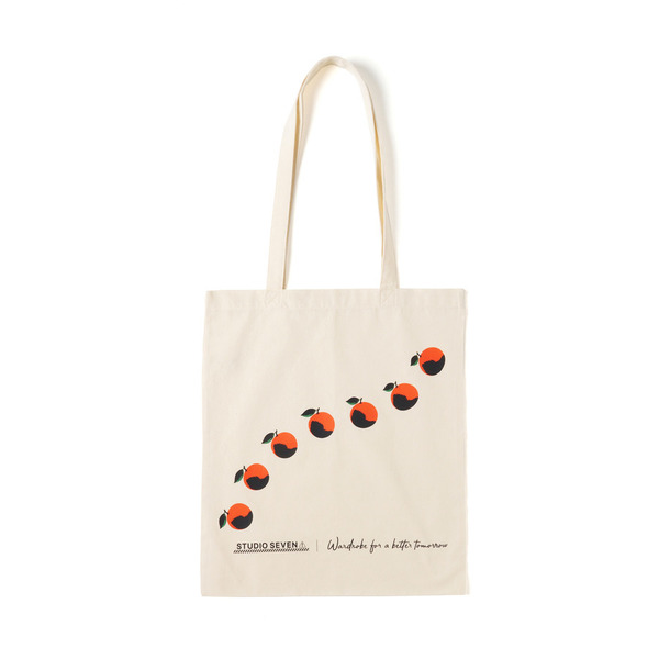 SEVEN Orange Tote Bag 詳細画像 Natural 1