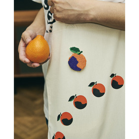 SEVEN Orange Beaded Brooch 詳細画像