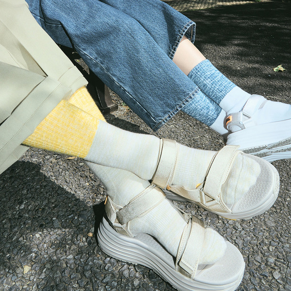Melange Socks 詳細画像 White 9