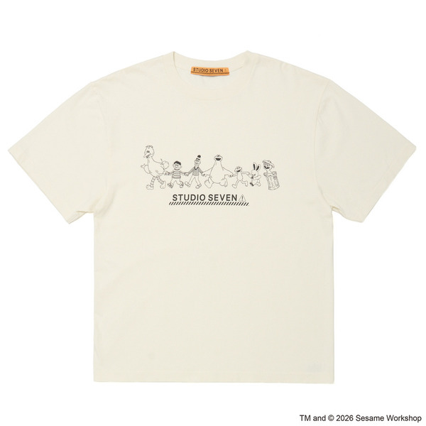 SESAME STREET meets STUDIO SEVEN Colorful Tee 詳細画像 Red 1