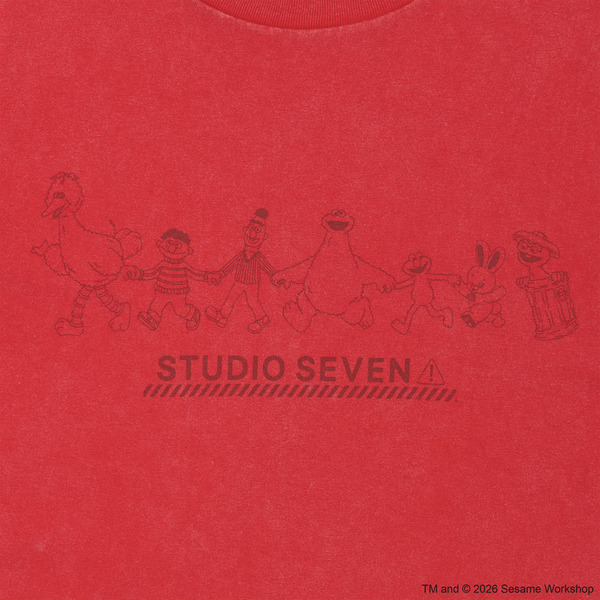 SESAME STREET meets STUDIO SEVEN Colorful Tee 詳細画像 Red 11