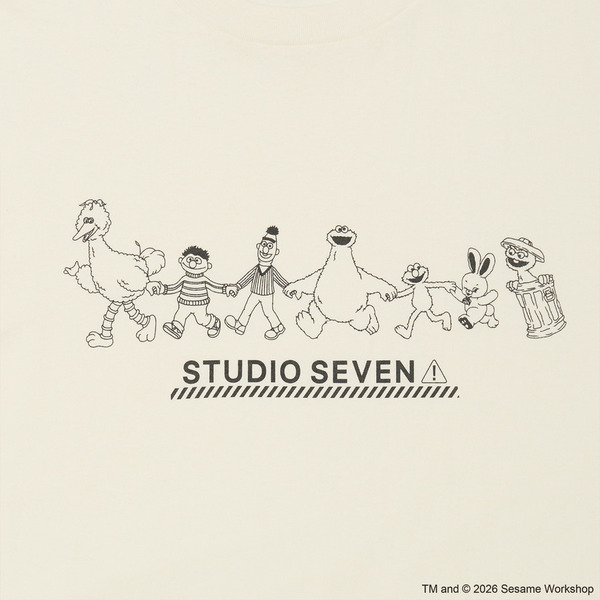 SESAME STREET meets STUDIO SEVEN Colorful Tee 詳細画像 Red 3
