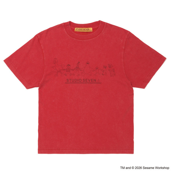 SESAME STREET meets STUDIO SEVEN Colorful Tee 詳細画像 Red 8