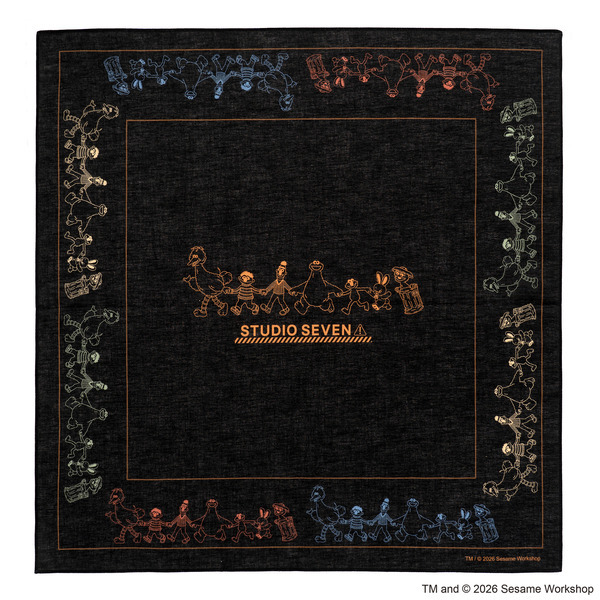 SESAME STREET meets STUDIO SEVEN Bandana 詳細画像 Black 1