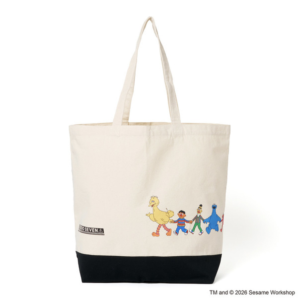 SESAME STREET meets STUDIO SEVEN Tote Bag 詳細画像 White 1