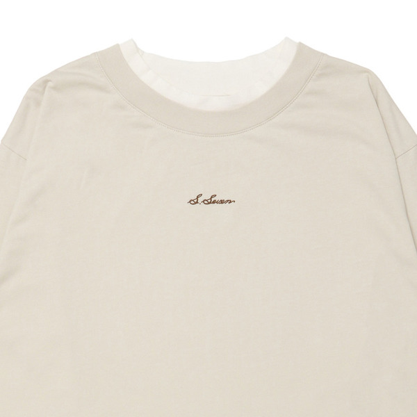 Layered Long Sleeve Tee 詳細画像 C.Grey 1