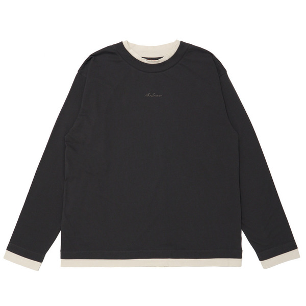 Layered Long Sleeve Tee 詳細画像 C.Grey 1