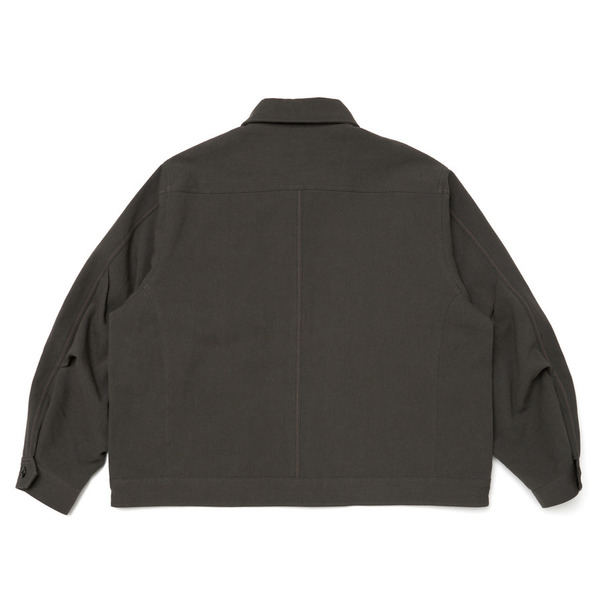 Linen Blend Work Jacket 詳細画像 C.Grey 1