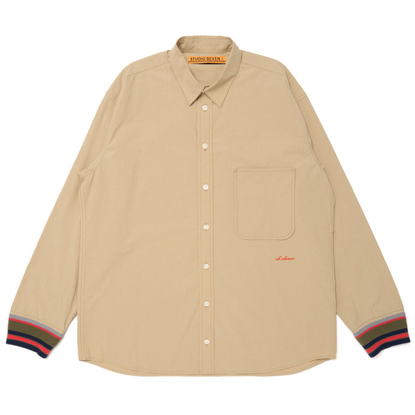 Rib Cuff Shirt 詳細画像 Beige 1