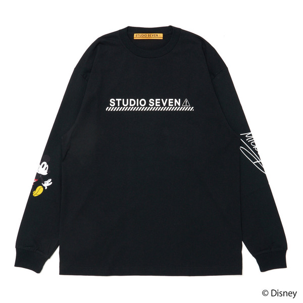 Disney Collection LS T-Shirt 詳細画像 Black 6